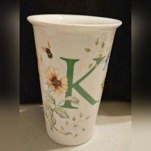 Lenox Butterfly Meadow Initial K Travel Mug